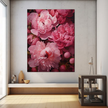 Tableau De Pétales De Pivoines